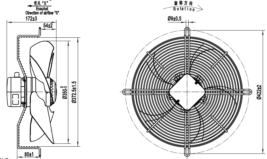 YWF.A4T-350S-5DIA00 380V 50 60HZ чертёж.jpg YWF.A4T-350S-5DIA00 380V 50 60HZ чертёж.jpg