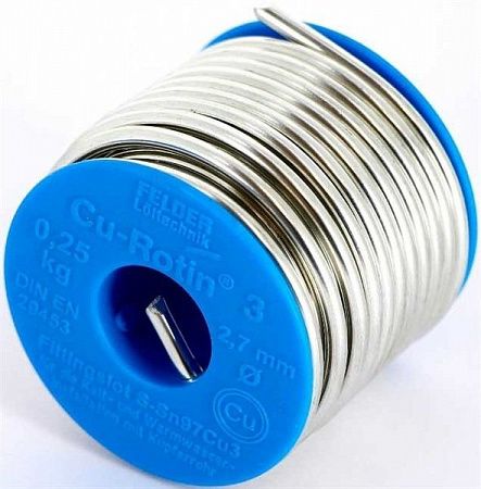 Мягкий припой Felder Cu-Rotin 3 Sn97Cu3 2.7 мм 250 гр